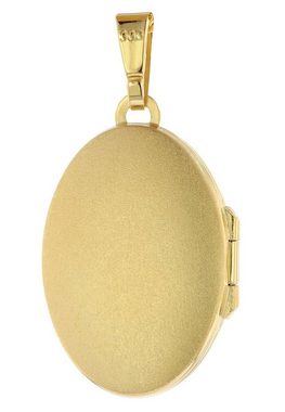 trendor Kette mit Anhänger Medaillon 333 Gold (8 Karat) + vergoldete Silber-