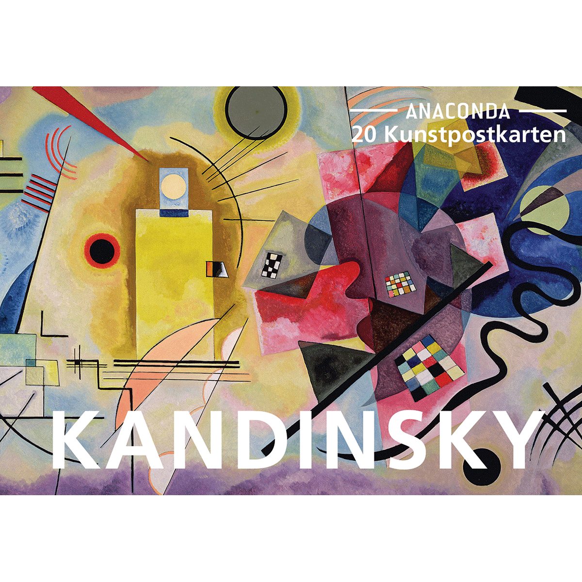 Anaconda Verlag Postkarte Postkarten-Set Wassily Kandinsky: 18 Kunstpostkarten aus hochwertig