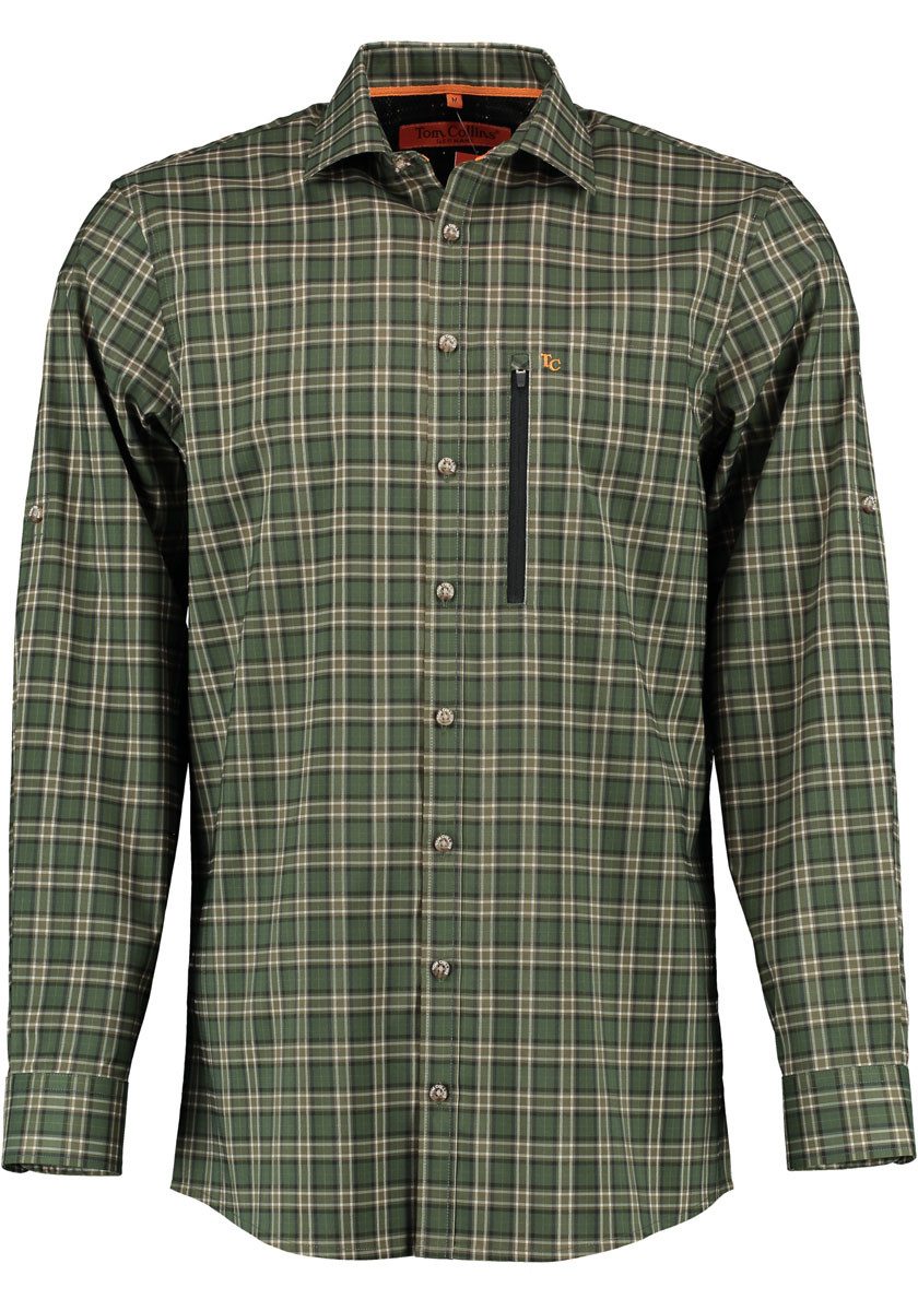 Tom Collins Outdoorhemd Akoio Herren Langarm Jagdhemd mit TC-Stickerei auf günstig online kaufen