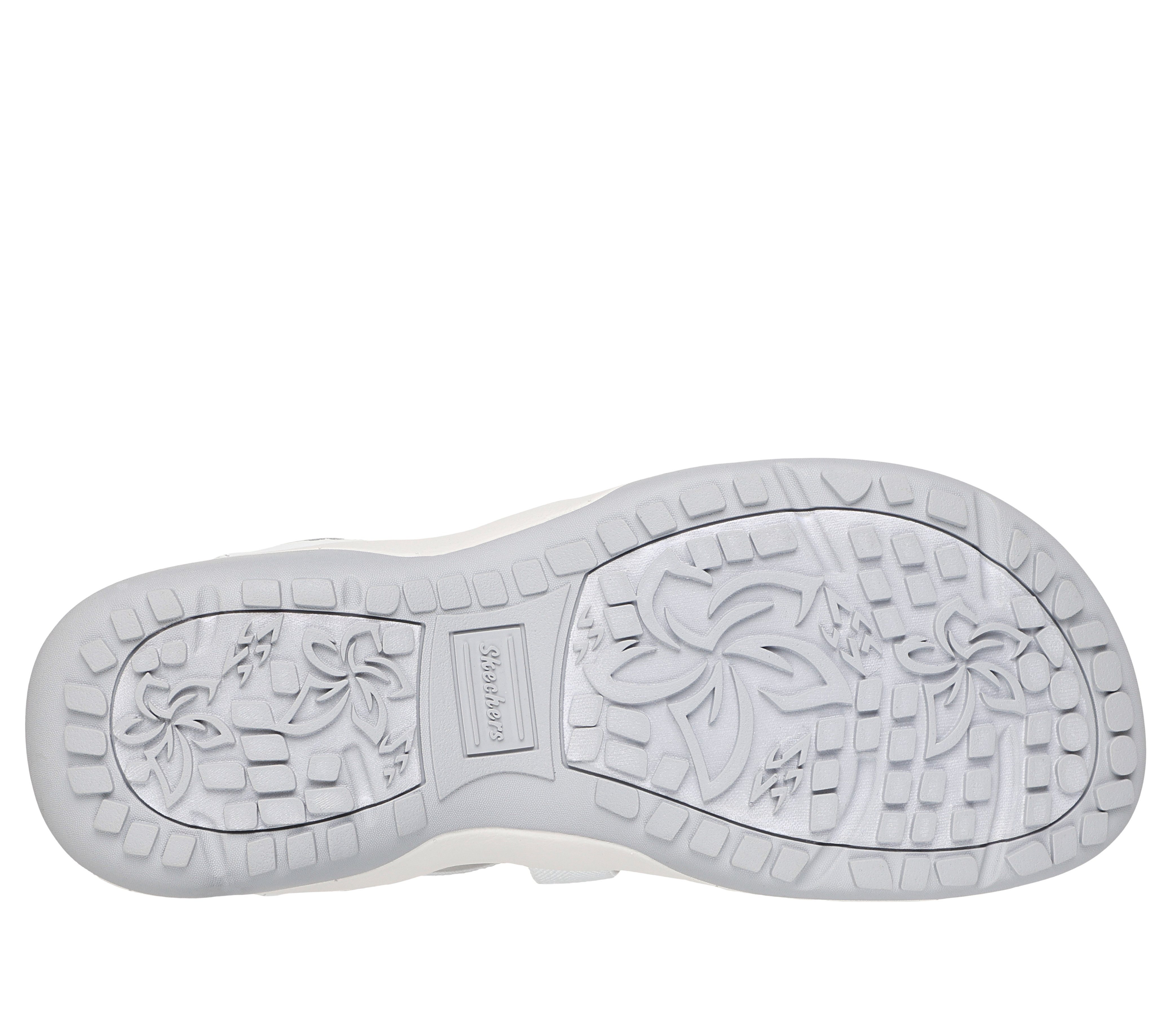 Skechers REGGAE SLIM-STRETCH FLEX Sandale Flats, Trekking Sandale mit Slip-ins Funktion