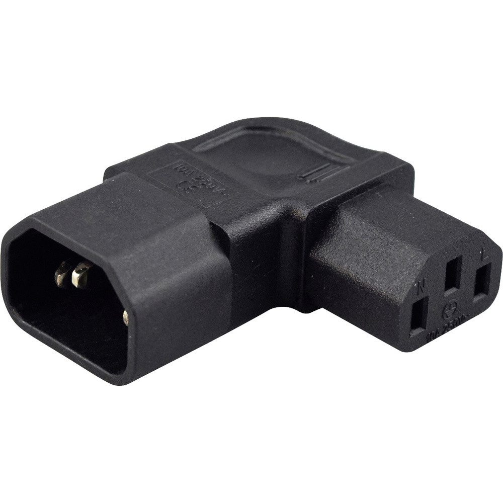 TRU COMPONENTS TRU COMPONENTS Adapter Kaltgeräte-Stecker C14 - Kaltgeräte-Buchse C13 Stromadapter