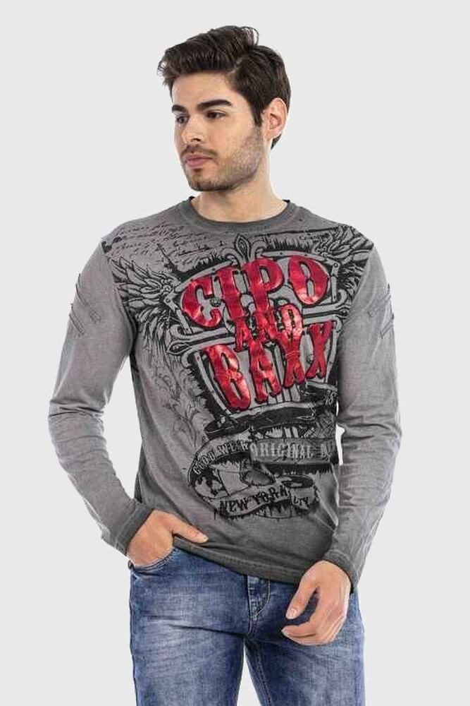 Cipo & Baxx T-Shirt Sweatshirts mit effektvollem Print günstig online kaufen