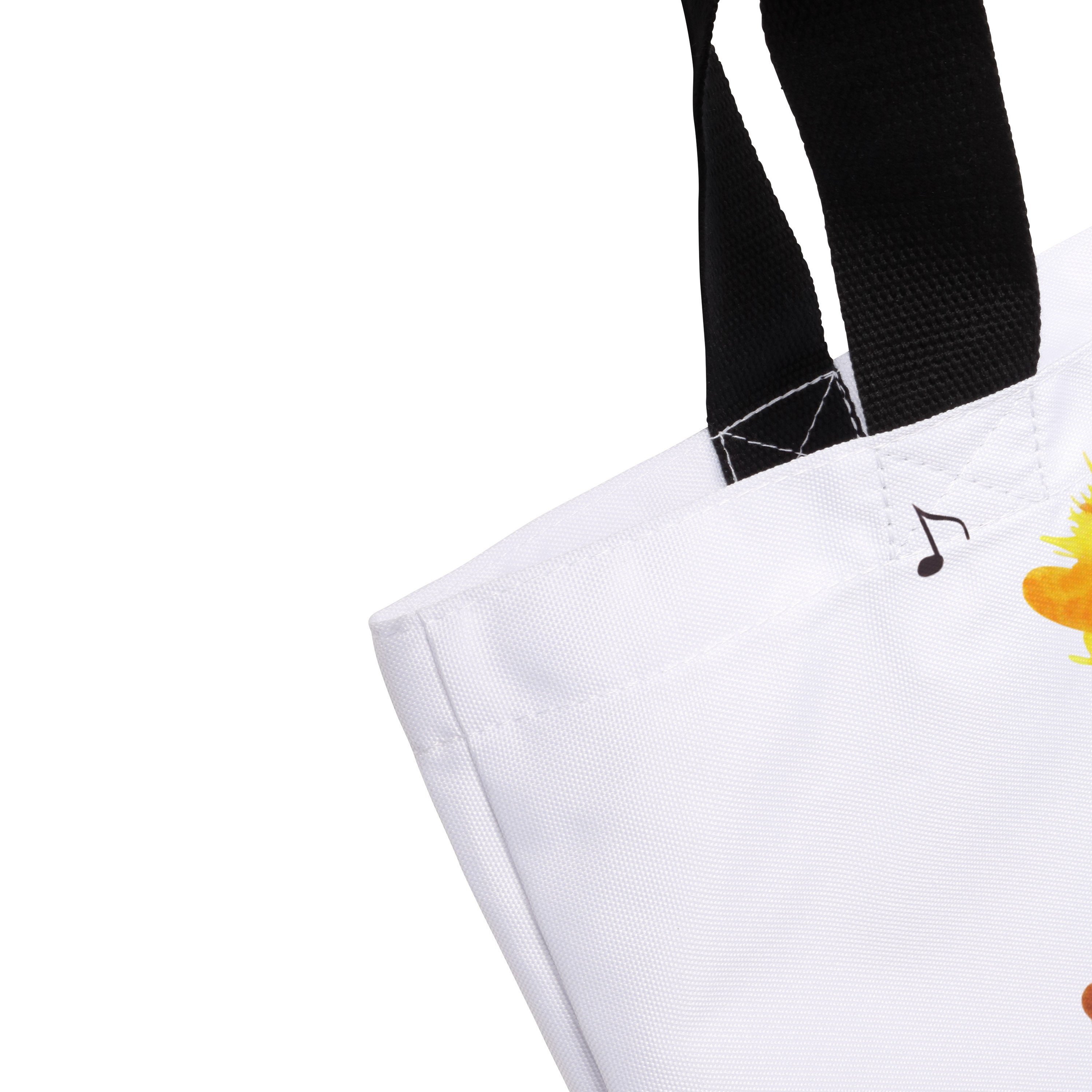 Shopper Mrs. Panda - Ostern, - (1-tlg) Beutel, Geschenk, Weiß & Mr. Ein Küken Wanderer Einkaufstasche,