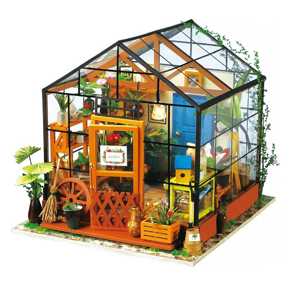 "Cathy´s DIY Puzzleteile ROKR Miniature 231 House", Robotime 3D-Puzzle House Rolife Flower