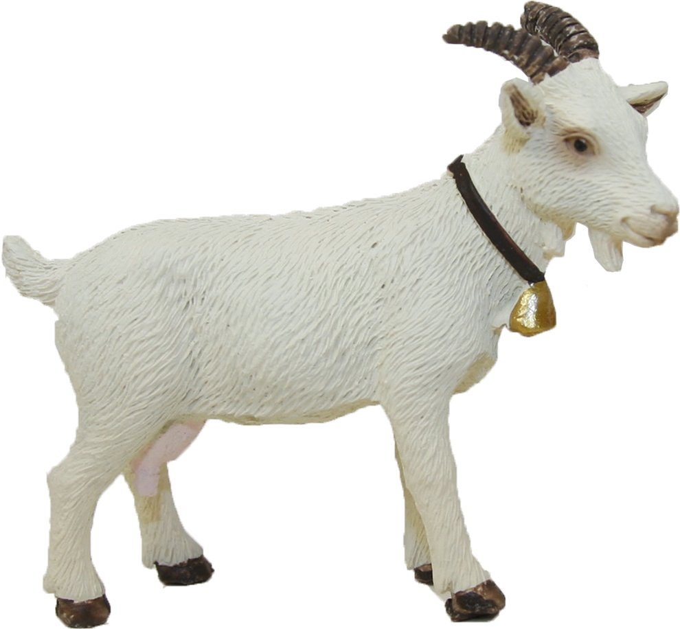 4,7 cm: FADEDA Ziege (1 in weiß, Tierfigur Höhe St) FADEDA