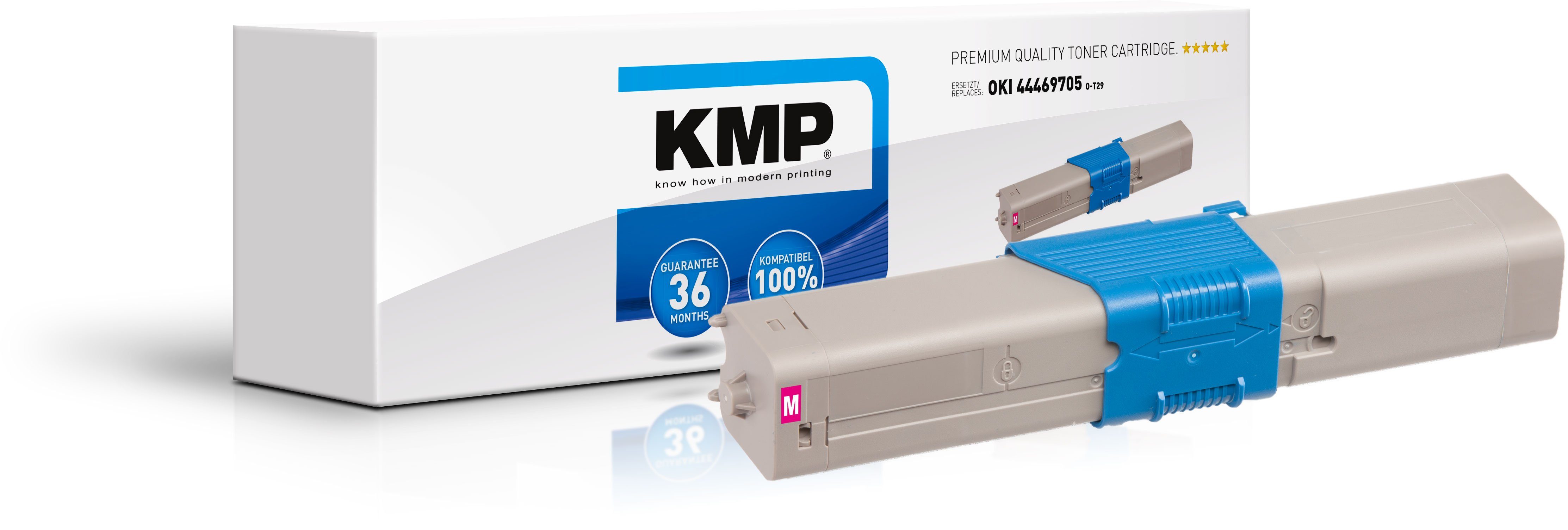 O-T29 ERSETZT 1 - OKI KMP magenta, (1-St) 44469705 Toner Tonerkartusche