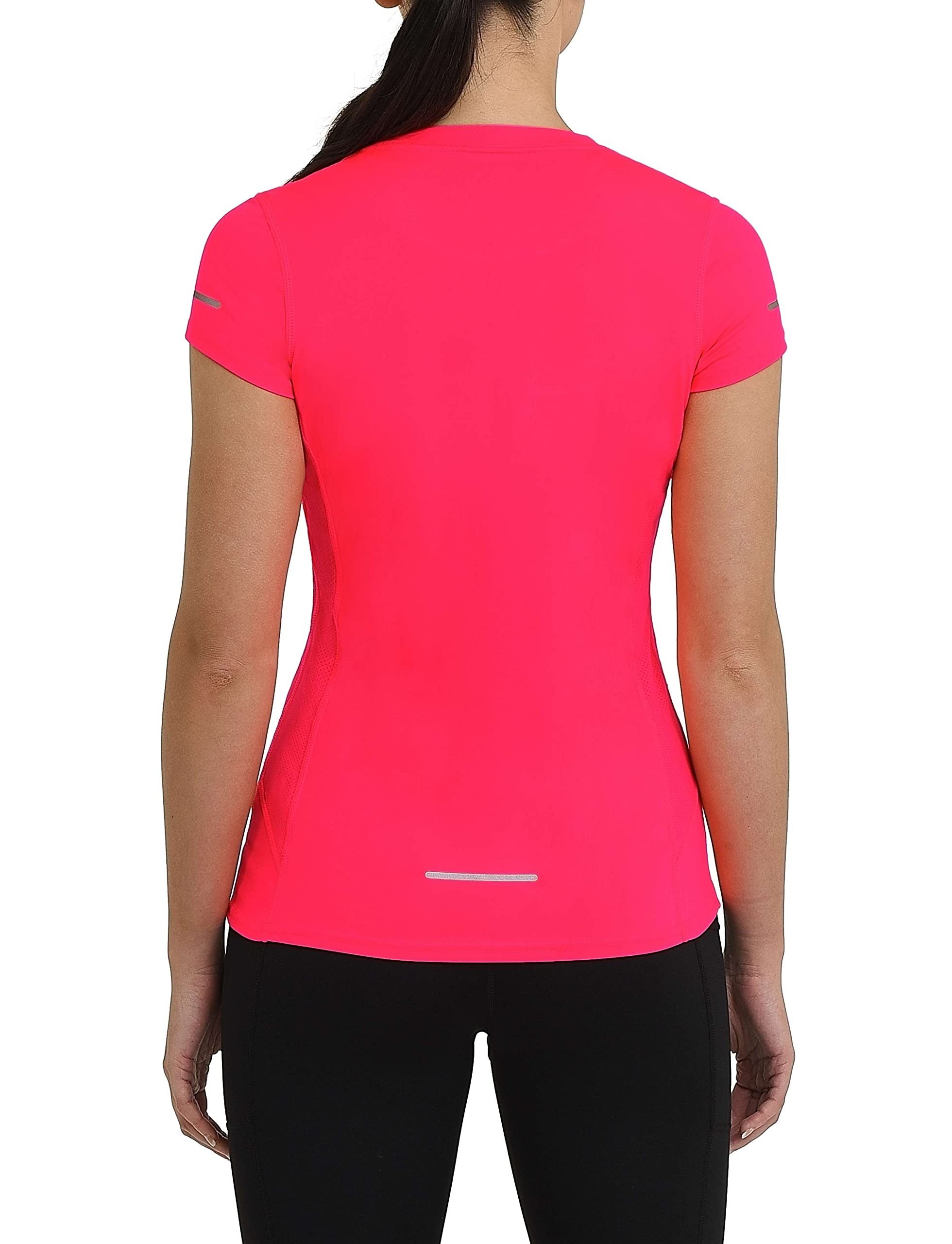 TCA Trainingsshirt Damen Atomic Kurzarm T-Shirt Quickdry, Sporttop - Rosa ( günstig online kaufen