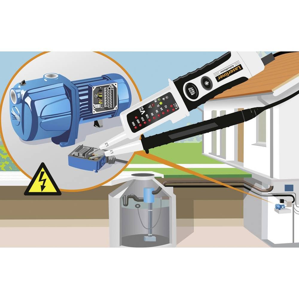 LASERLINER Spannungsprüfer ActiveMaster Spannungs- und Durchgangsprüfer 083.021E