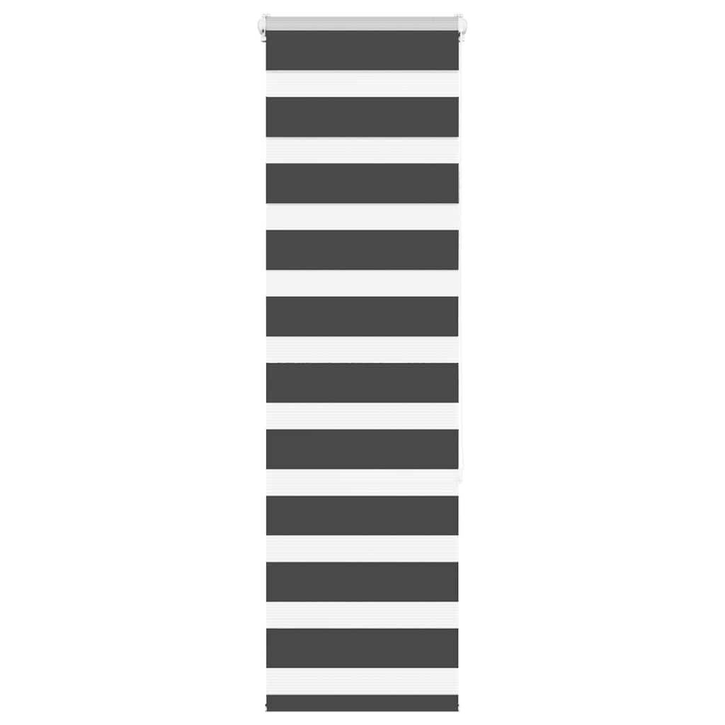 Rollo Doppelrollo Schwarz 40x150 cm Stoffbreite 35,9 cm Polyester, vidaXL günstig online kaufen