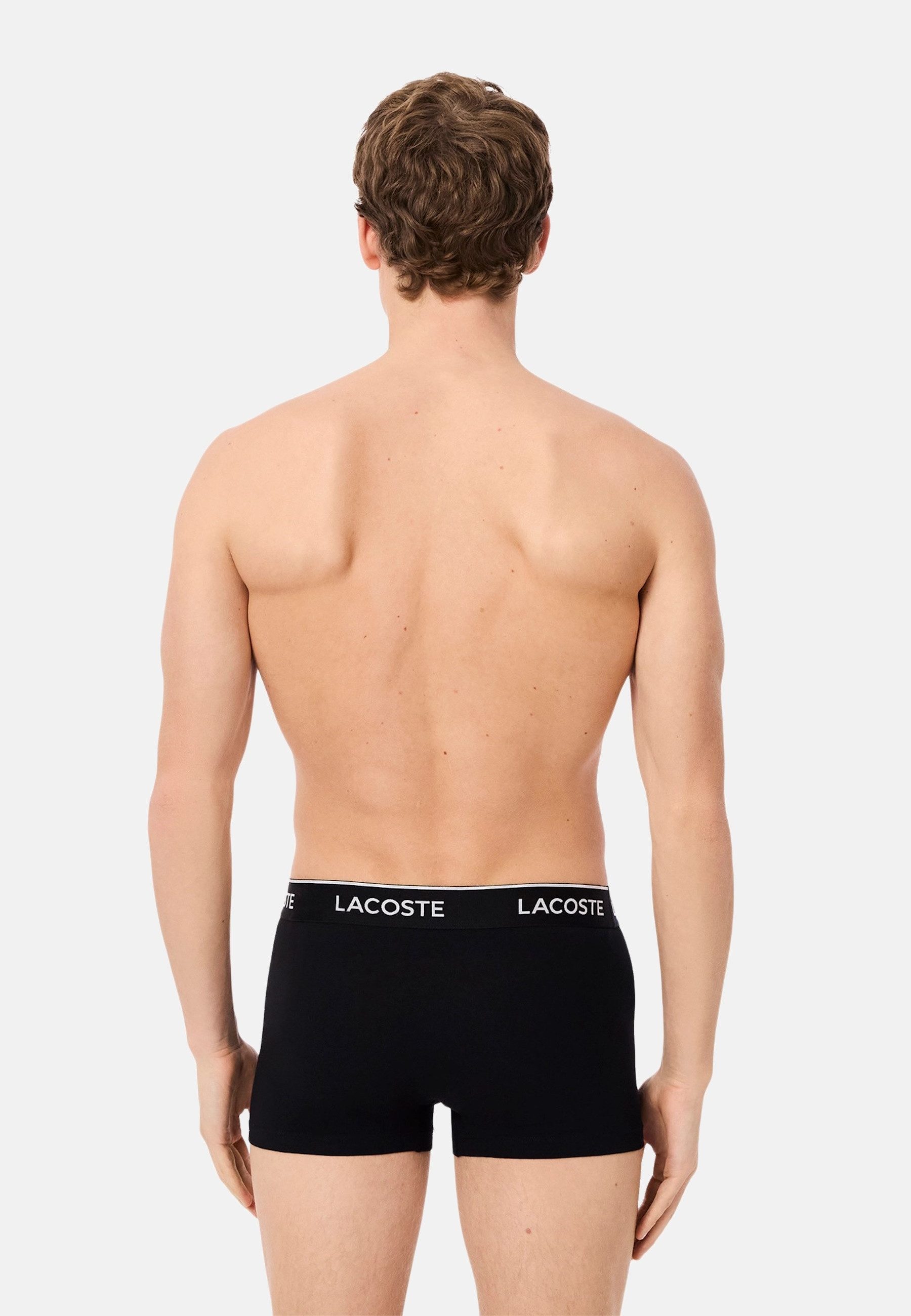 Lacoste 3-er Set Trunks Blau, Rot & Dunkelblau günstig online kaufen