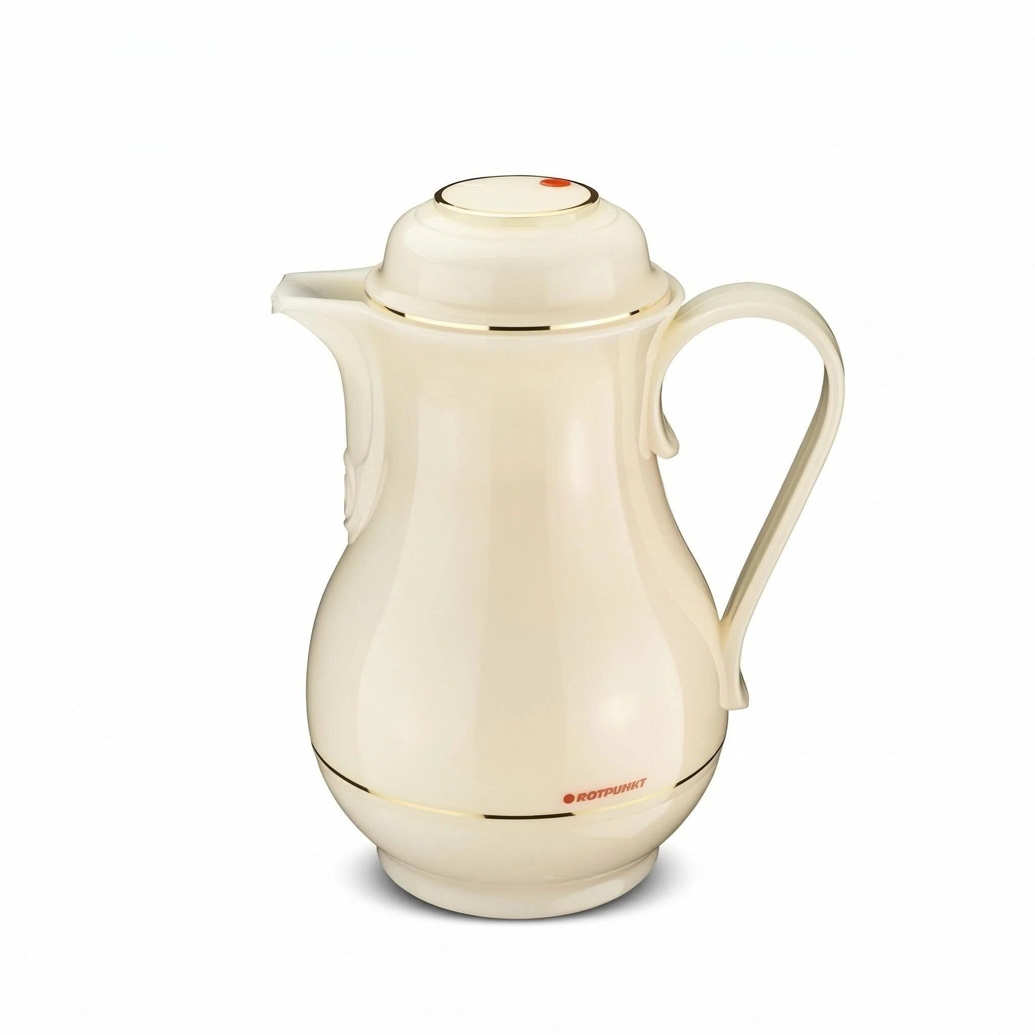 ROTPUNKT Isolierkanne CHRISTA 530, Kaffeekanne mit Rosalin-Glaseinsatz, 0.5 l, Made in Germany, 24 Std heiß 36 Std kalt, BPA-frei