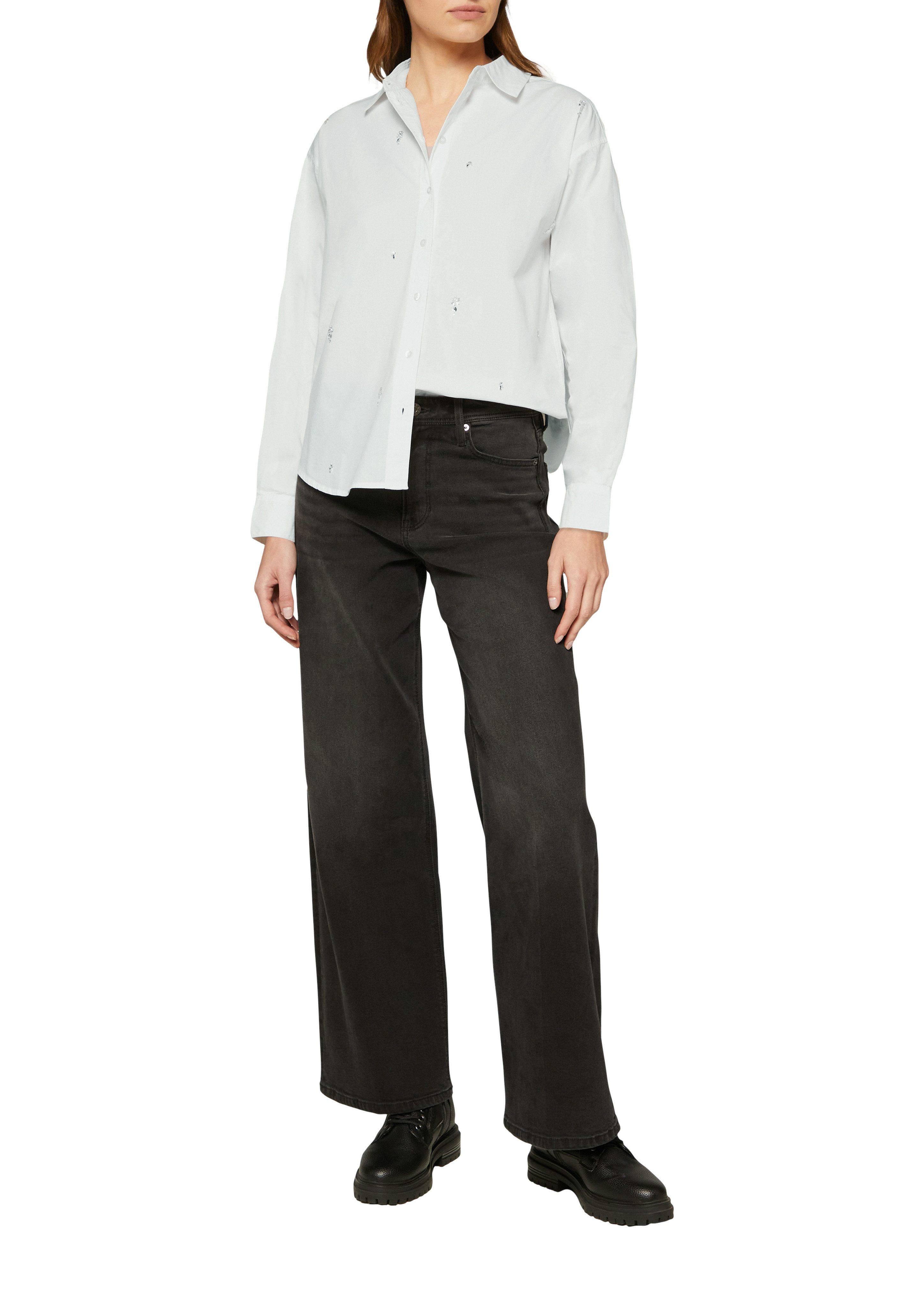 s.Oliver Langarmbluse mit dekorativen Applikationen günstig online kaufen