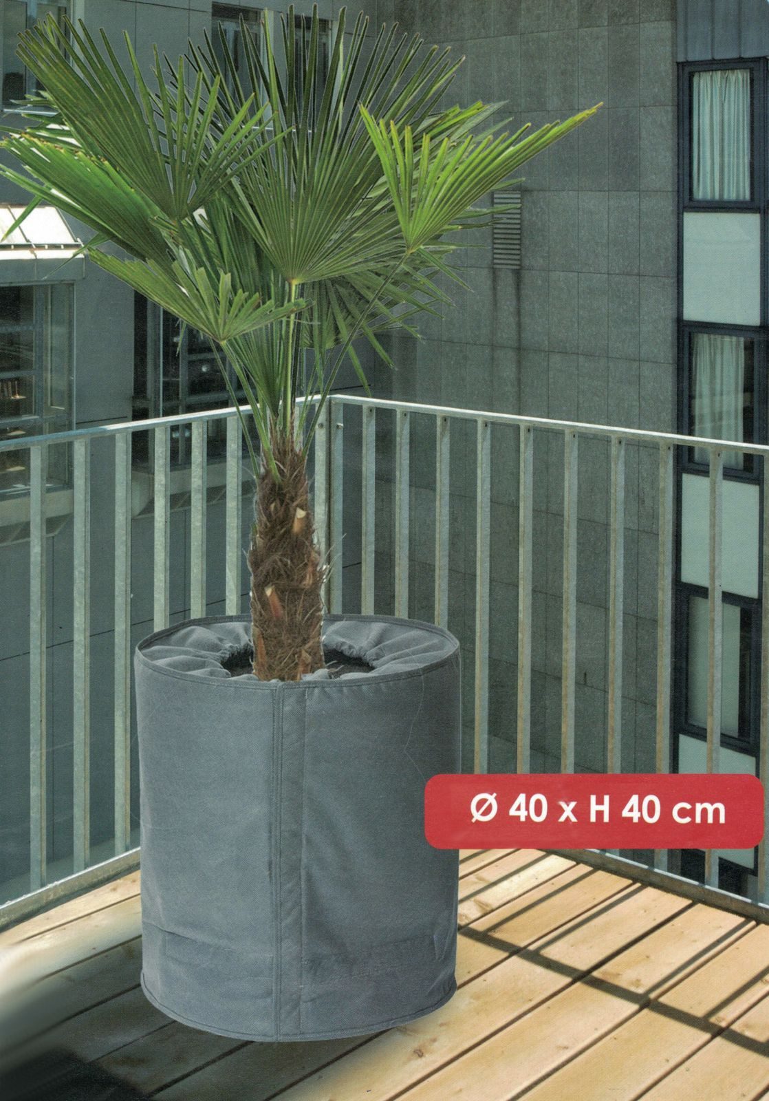 BURI Unkrautvlies Thermo-Topfschutz 40x40cm Winterschutz Pflanzenschutz Frostschutz