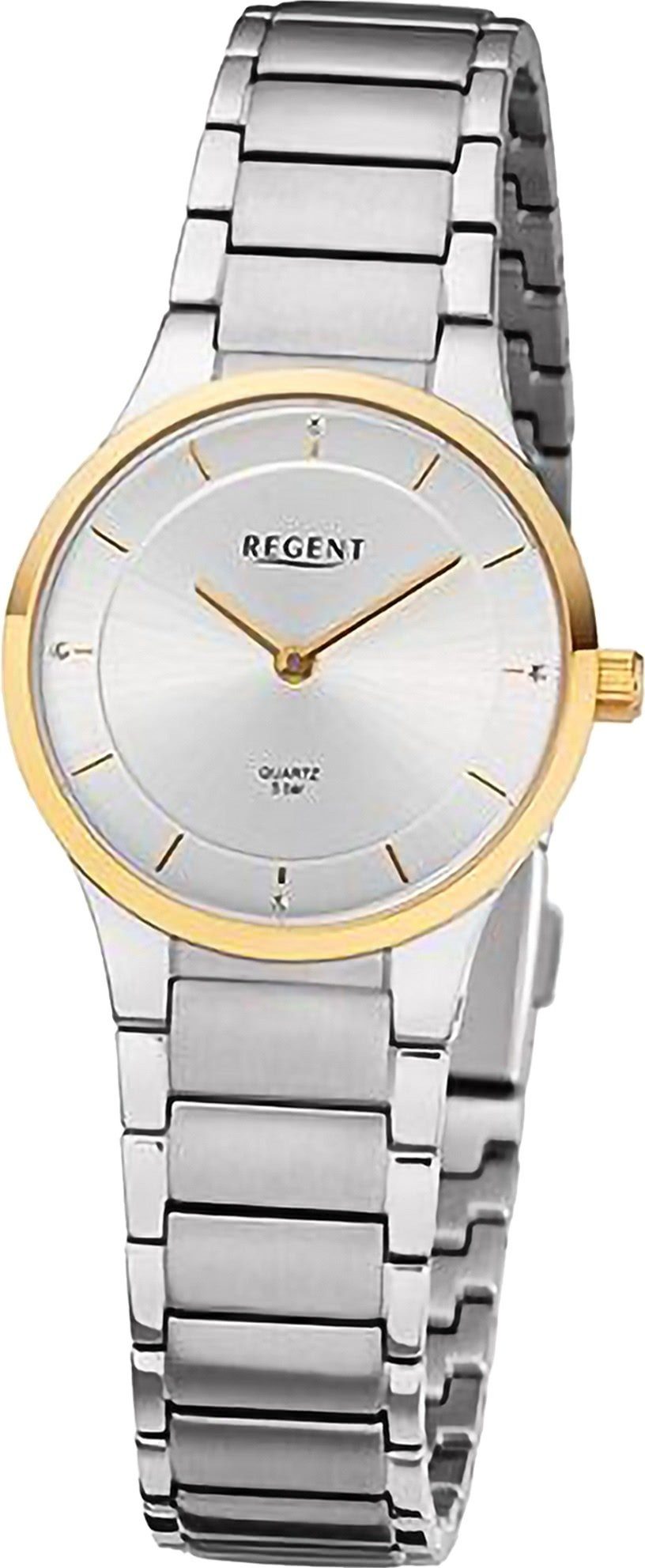 Quarzuhr Regent Damen Armbanduhr Analog