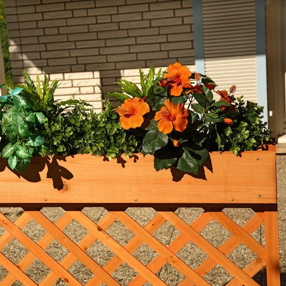 Melko Rankgitter Blumenkasten Rankgitter Spalier Holz günstig online kaufen