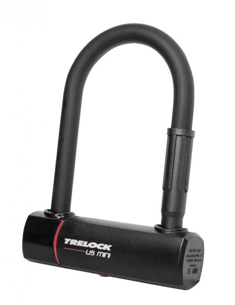 Trelock Bügelschloss Trelock Bügelschloss mit Halter ZB 401 U5 Mini schwarz 83-140 mm D 15