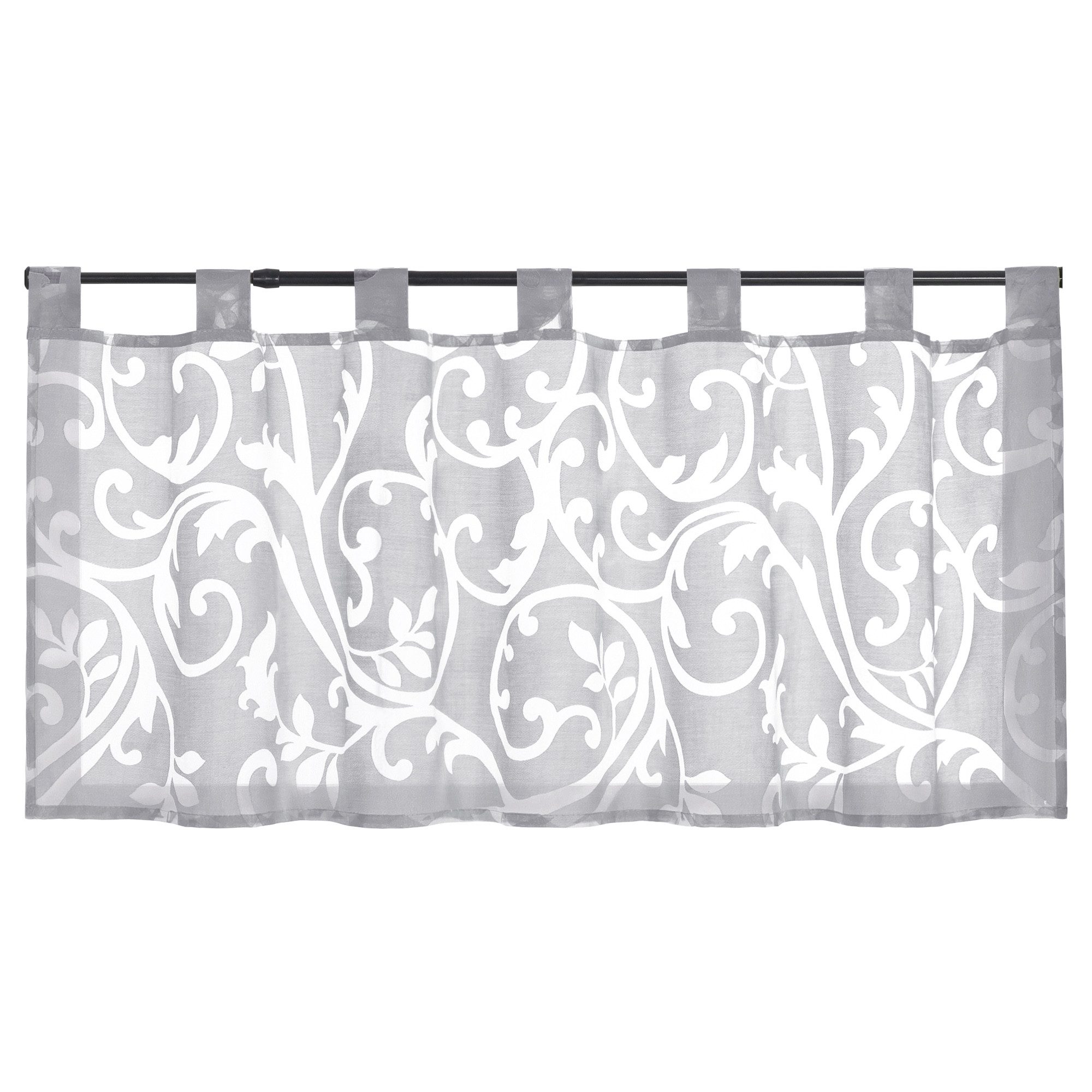 Joyswahl Scheibengardine (1 St), Schlaufen, transparent, Ausbrenner, Kurz, günstig online kaufen