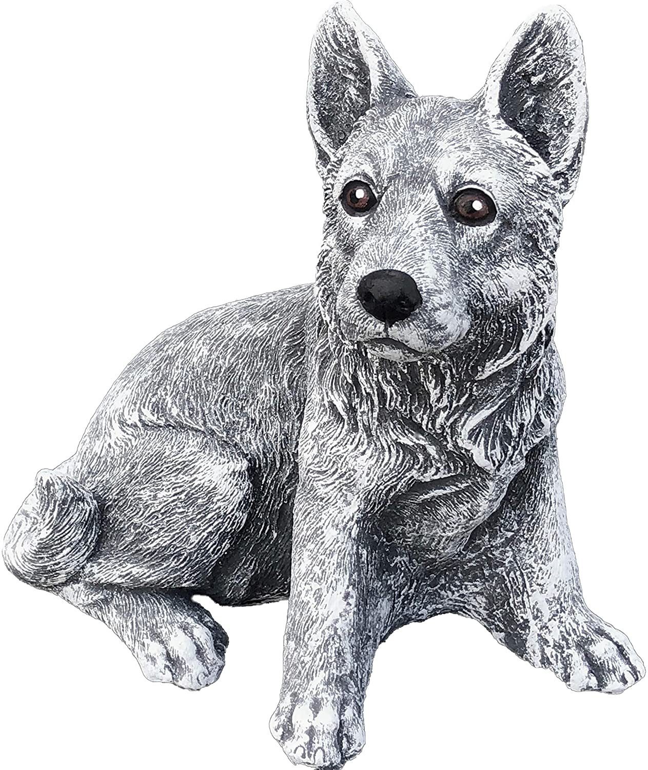 Stone and Style Gartenfigur Frostfeste Steinfigur Hund Schäferhund klein