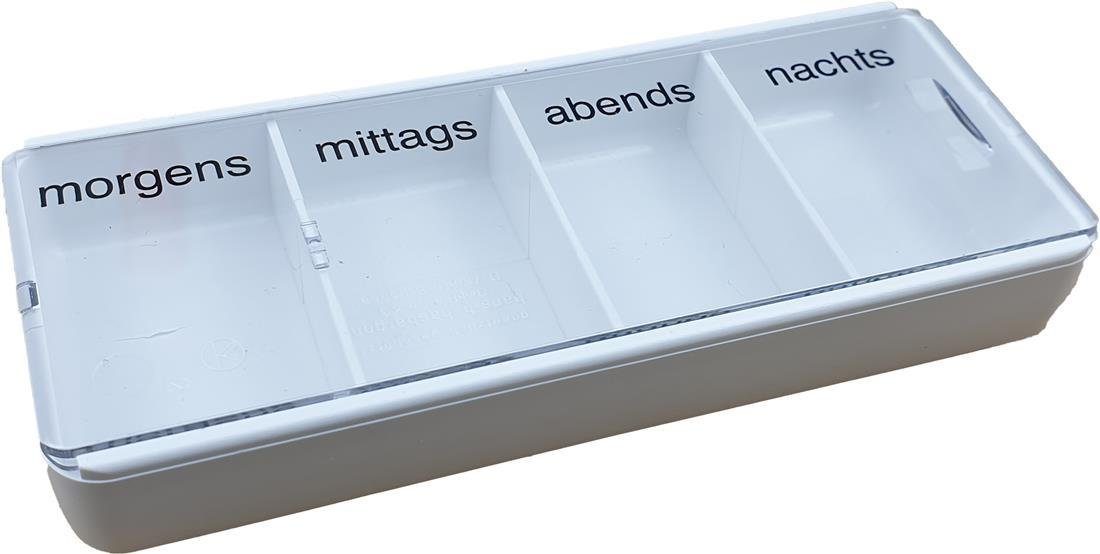 Pillendose Tablettendose Medikamentendispenser 1 Tag 4 Fächer
