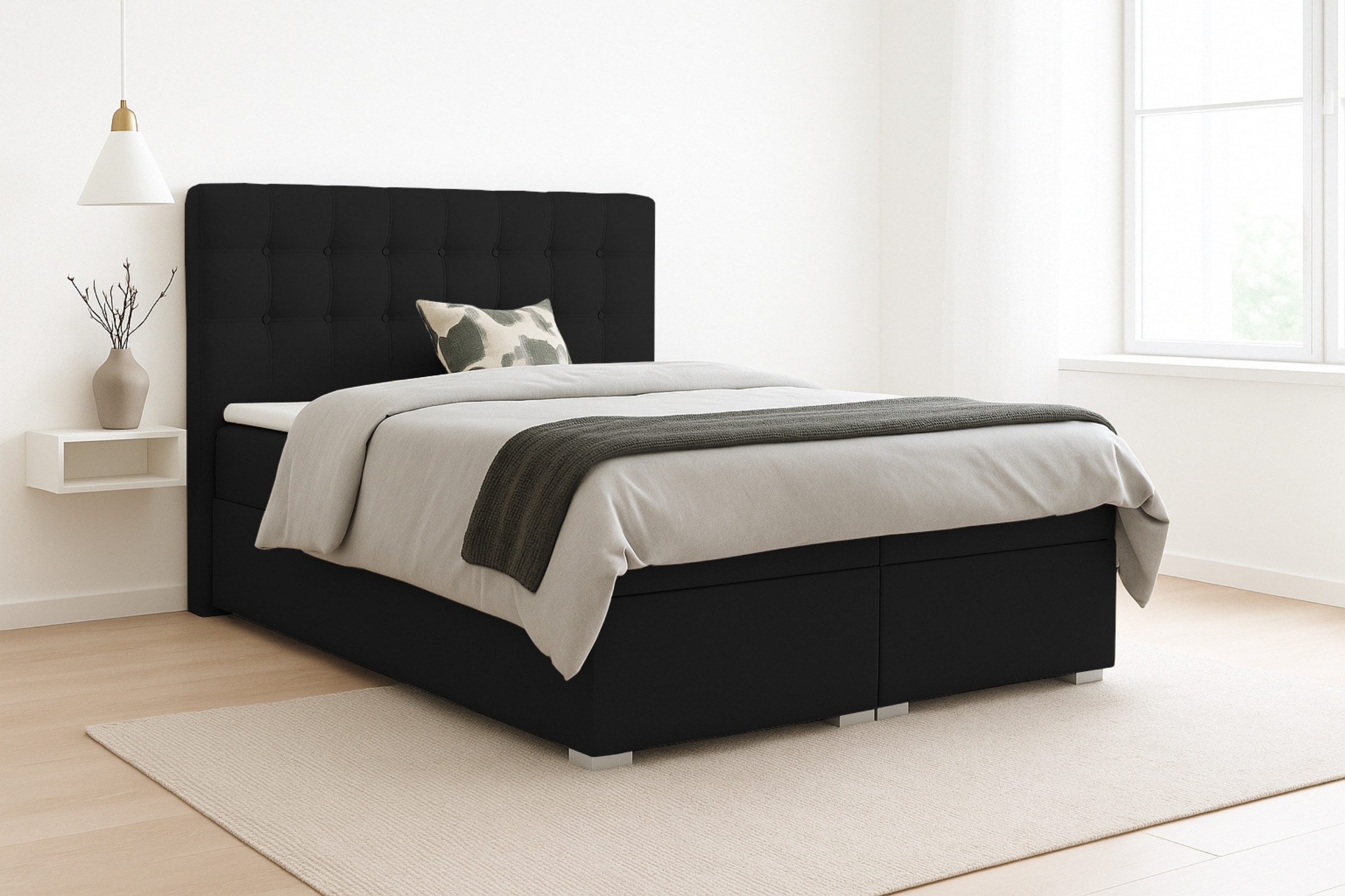 Deine Möbel 24 Boxspringbett CLAUDIA Boxbett günstig online kaufen