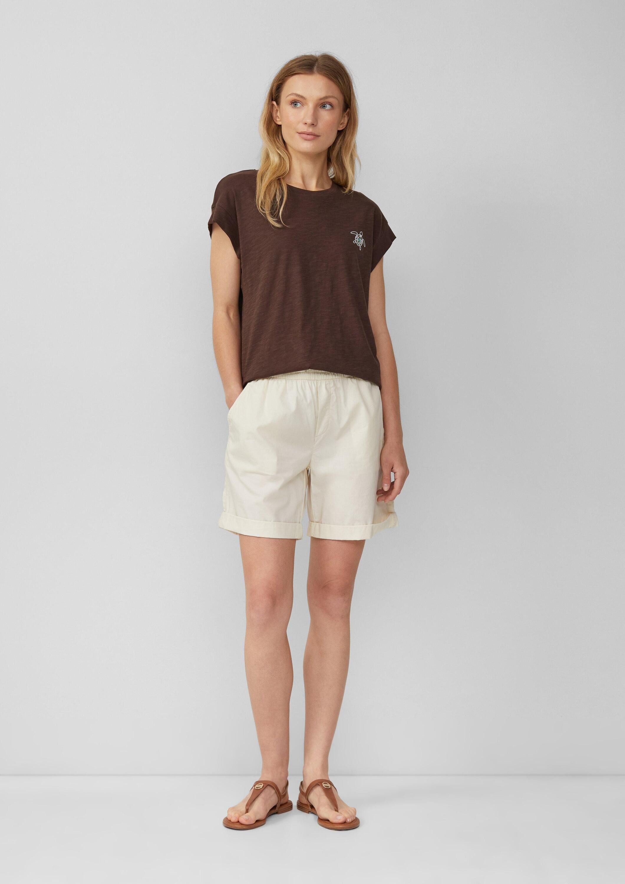 s.Oliver Shorts Hose Leichte Shorts aus Baumwollmix im Relaxed Fit