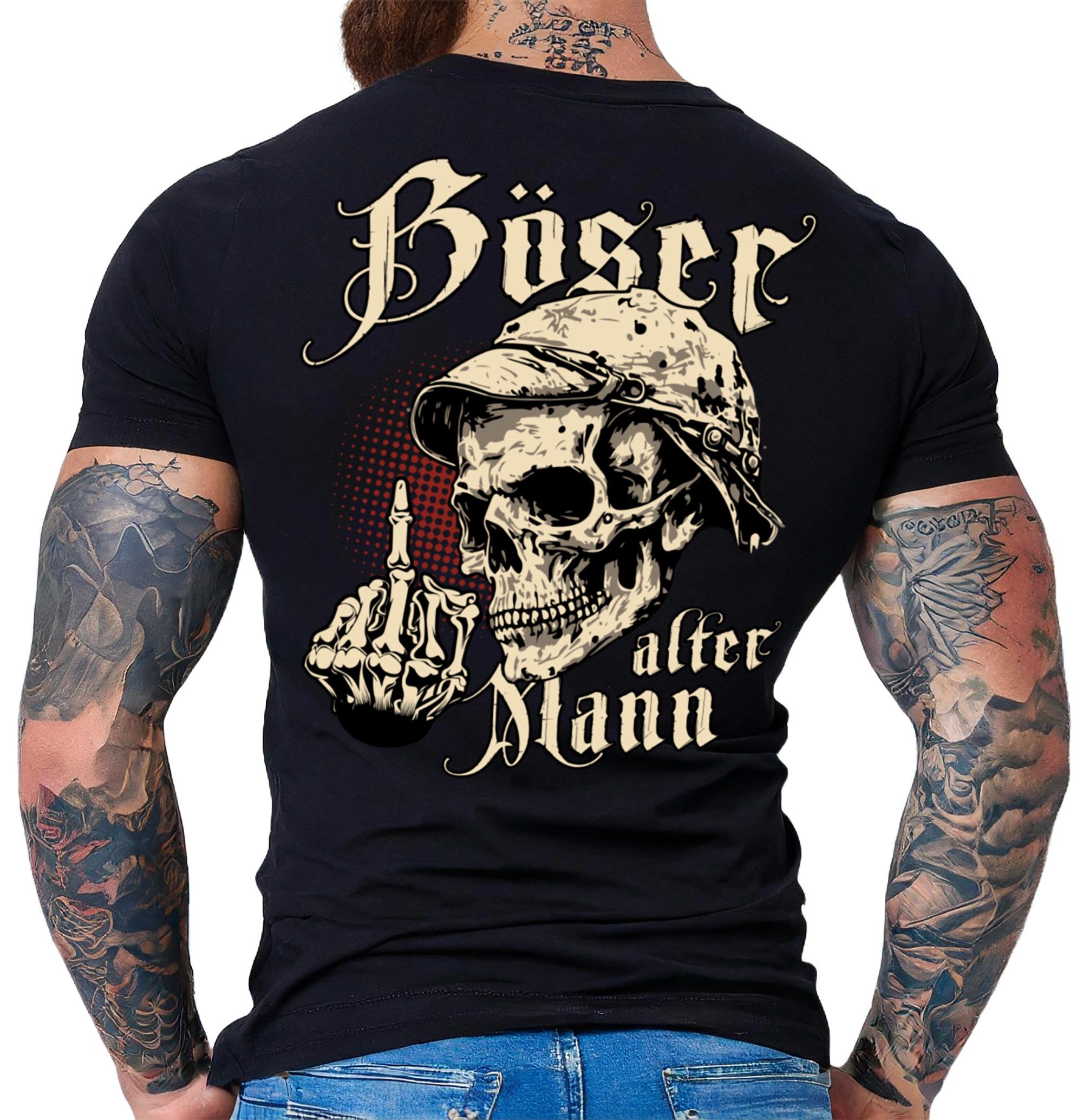 LOBO NEGRO® T-Shirt für den etwas älteren Nörgler: Böser Alter Mann