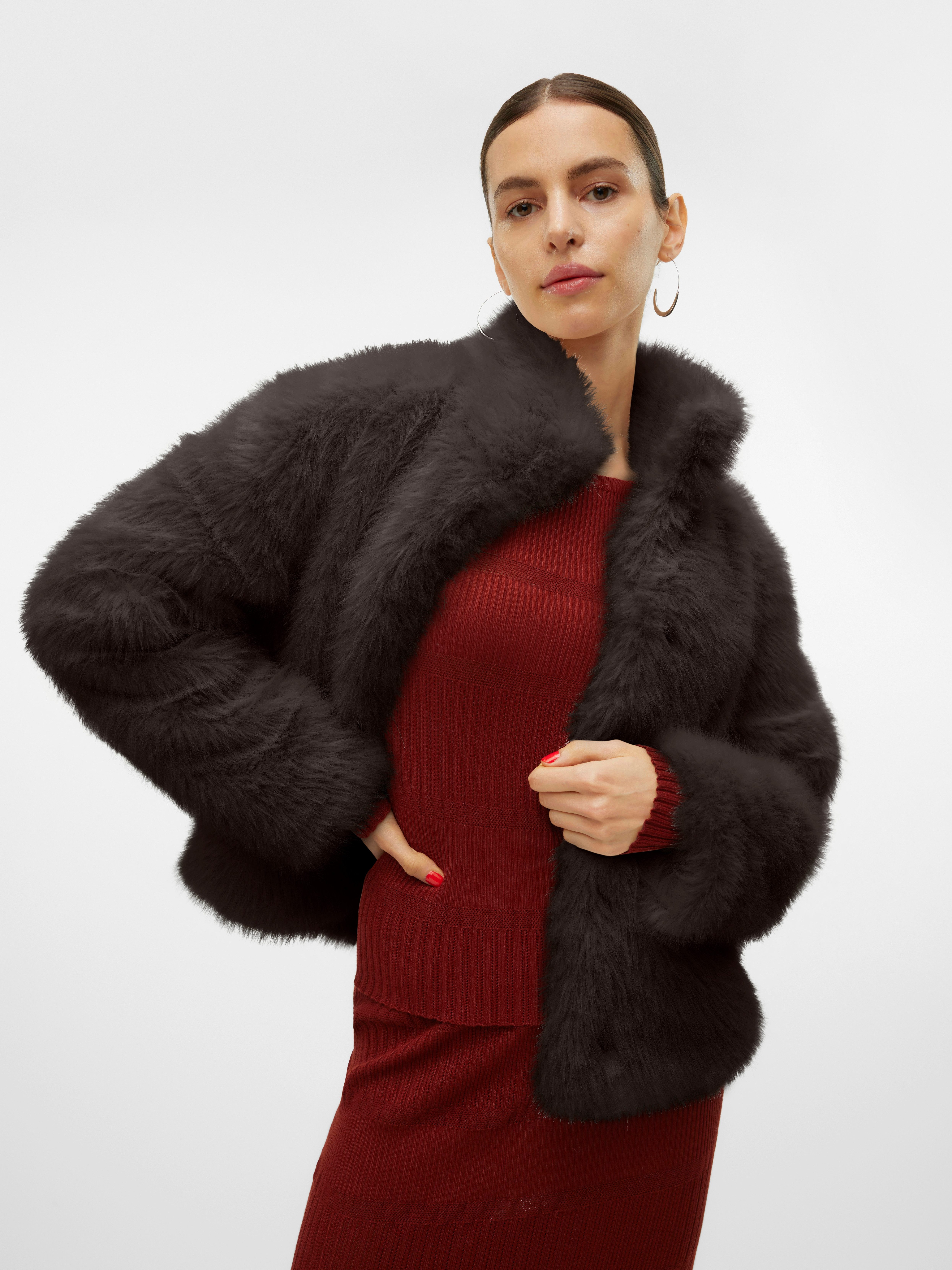 Vero Moda Fellimitatjacke VMMONROE SHORT JACKET günstig online kaufen