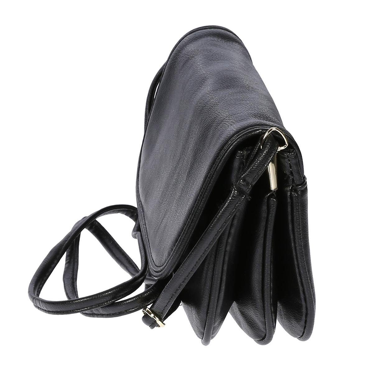 Christian Wippermann Henkeltasche Kleine Damentasche Umhängetasche Tasche Schultertasche (1 tlg), hochwertiges Kunstleder