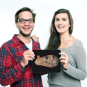 Mr. & Mrs. Panda Mauspad Einhorn Meerschweinchen - Schwarz - Geschenk, PC Zubehör, Einzigartig (1-St), Rutschfest