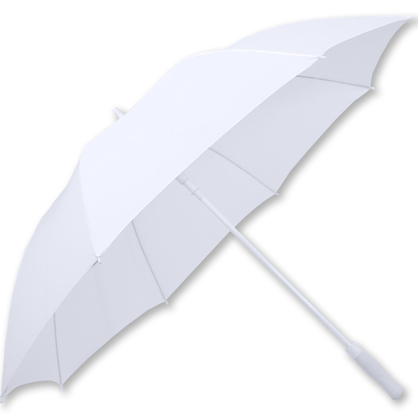 iX-brella Stockregenschirm XXL Brautschirm Hochzeit Automatik - All In White, einzigartig