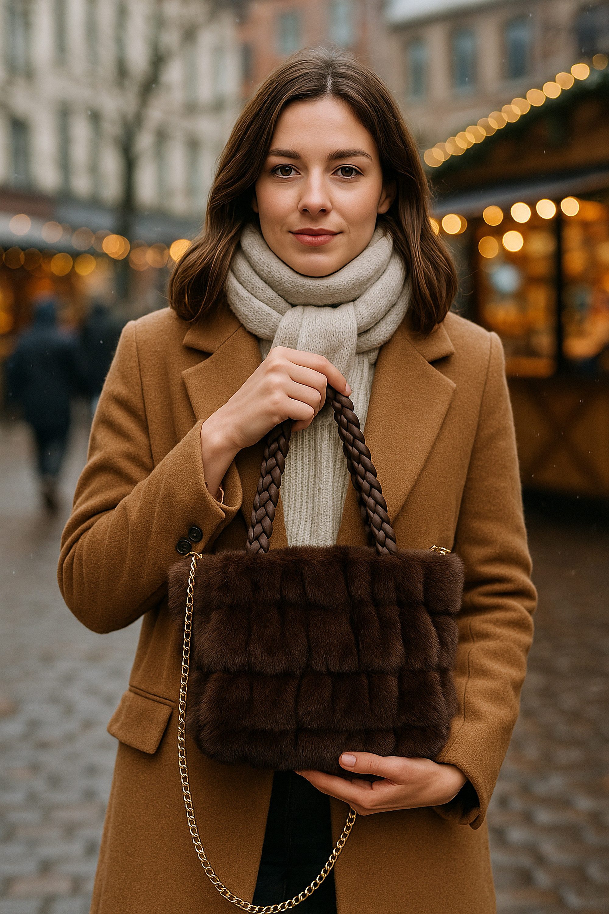 COLLEZIONE ALESSANDRO Schultertasche Kuschel, aus kuschelweichem Material günstig online kaufen