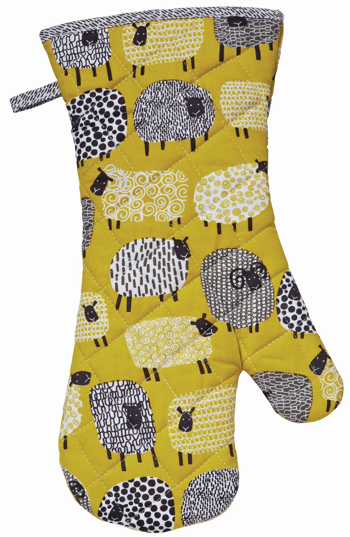 Ulster Weavers Topfhandschuhe Dotty Sheep, (Set, 1-tlg., 1-teilig), bestehend aus 1x Ofenhandschuh wattiert Größe: ca.20x37cm