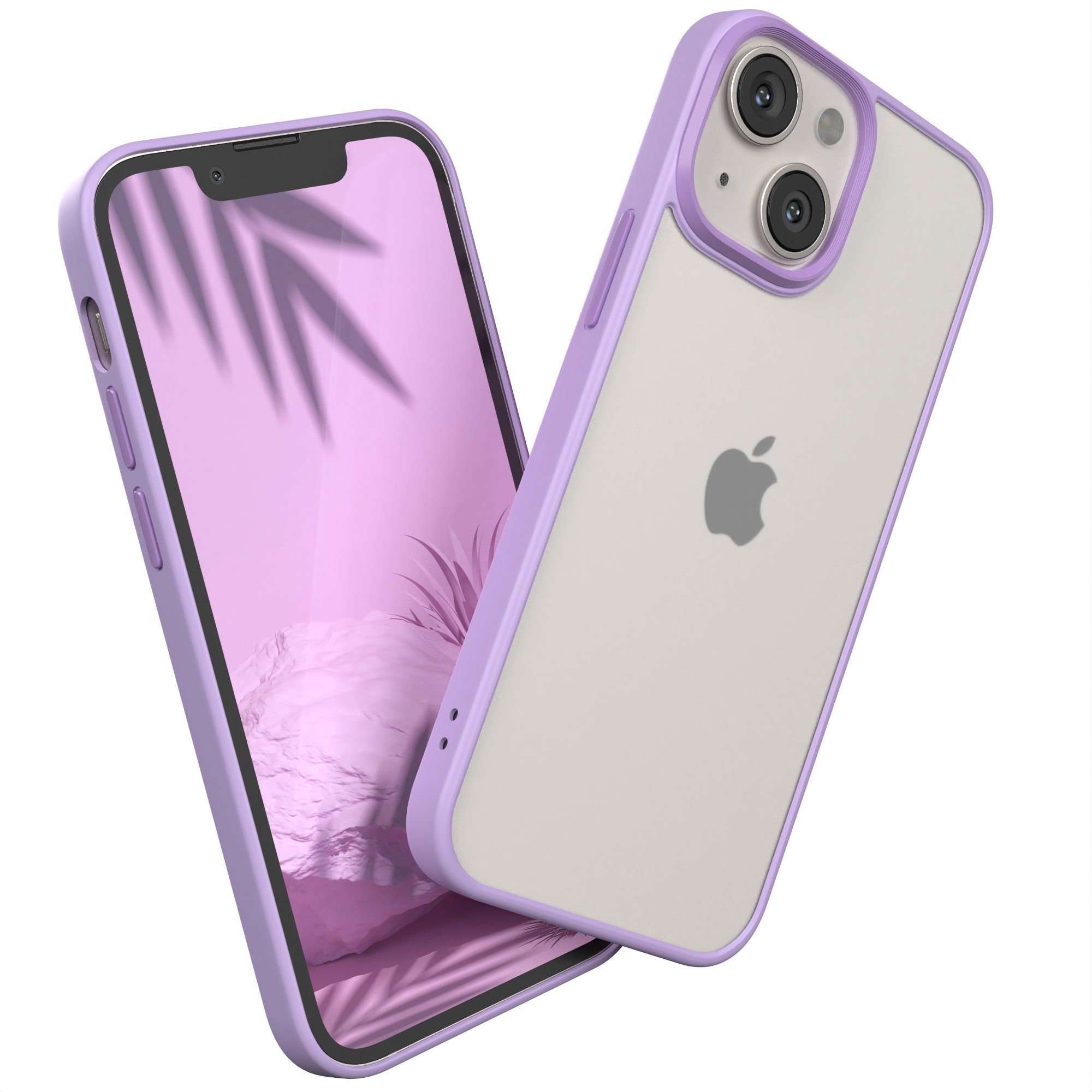 EAZY CASE Handyhülle Outdoor Case für Apple iPhone 13 Mini 5,4 Zoll, Schutzhülle mit Kameraschutz Robust Schutzhülle stoßfest Lila Lavendel