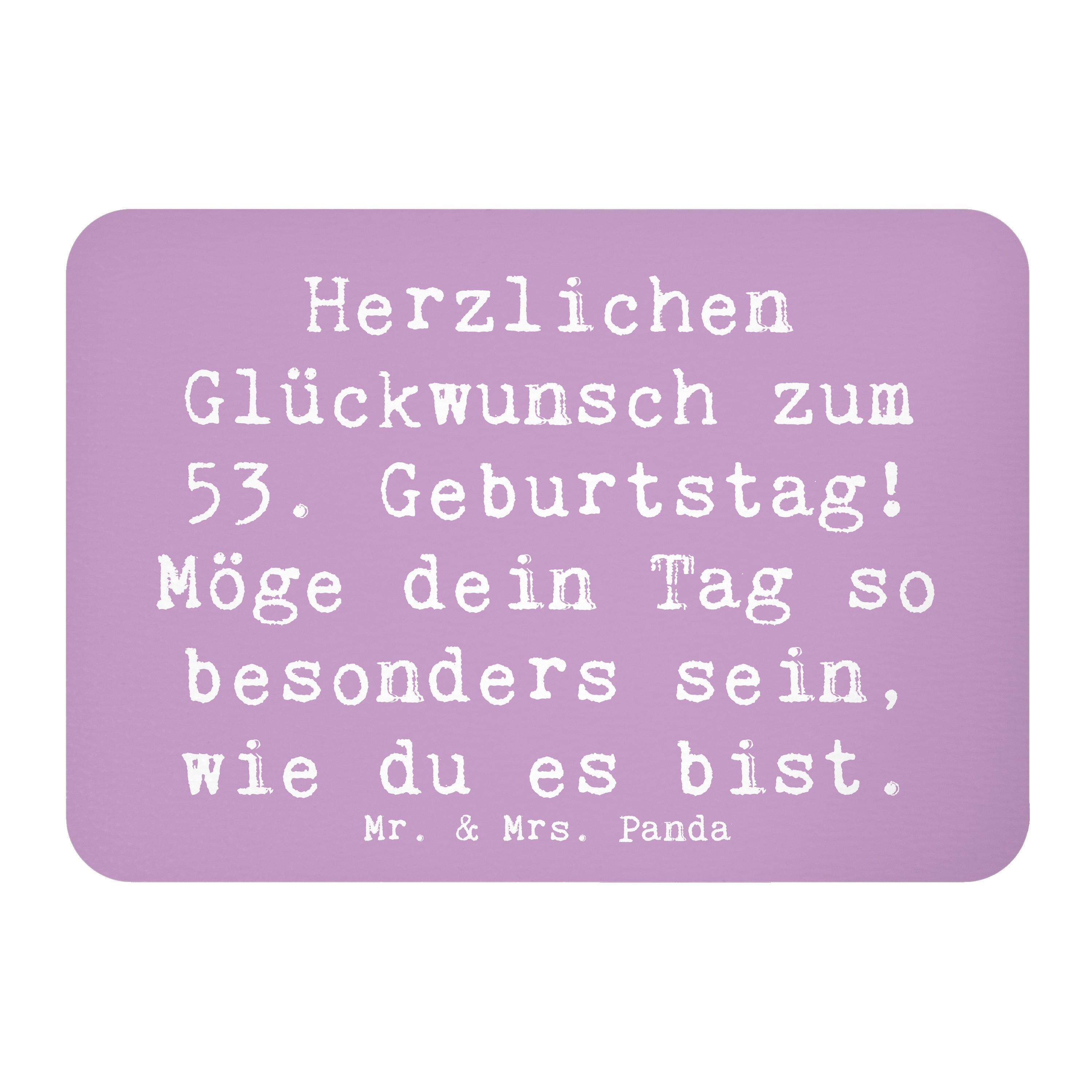 Magnet Spruch 53. Geburtstag - Lavendeltraum - Geschenk, liebevolle Geburtst