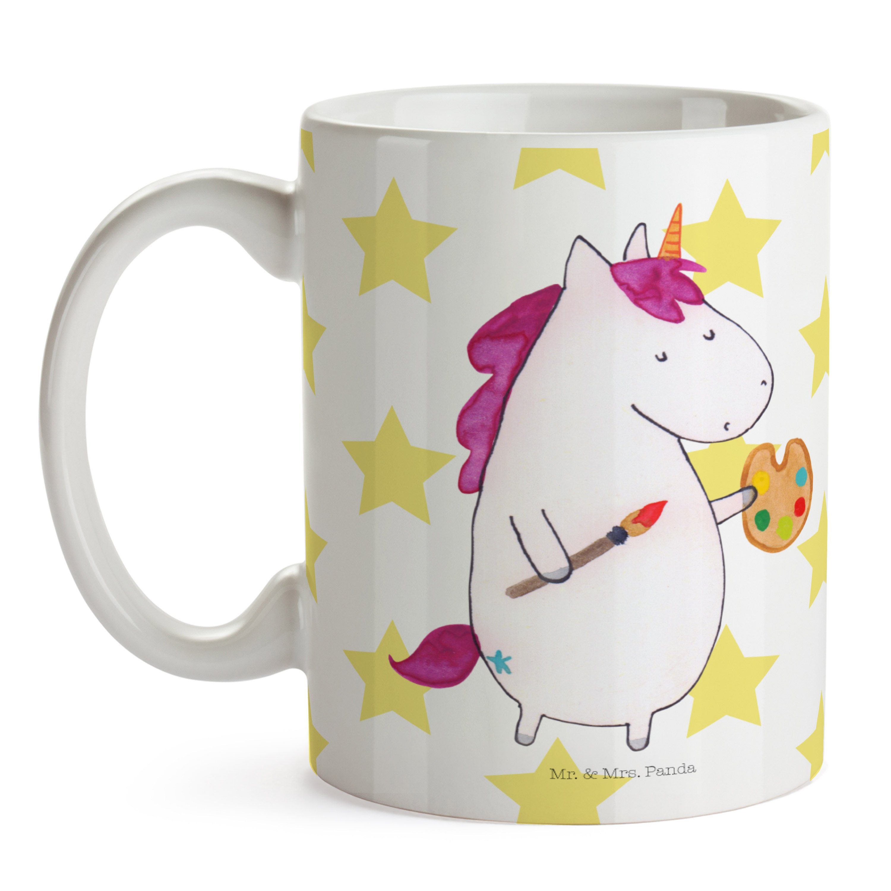 - Panda Becher, Tasse Kaffeetasse, Geschenk, Einhorn Mr. - & Teebecher, Keramik Weiß Künstler Mrs.