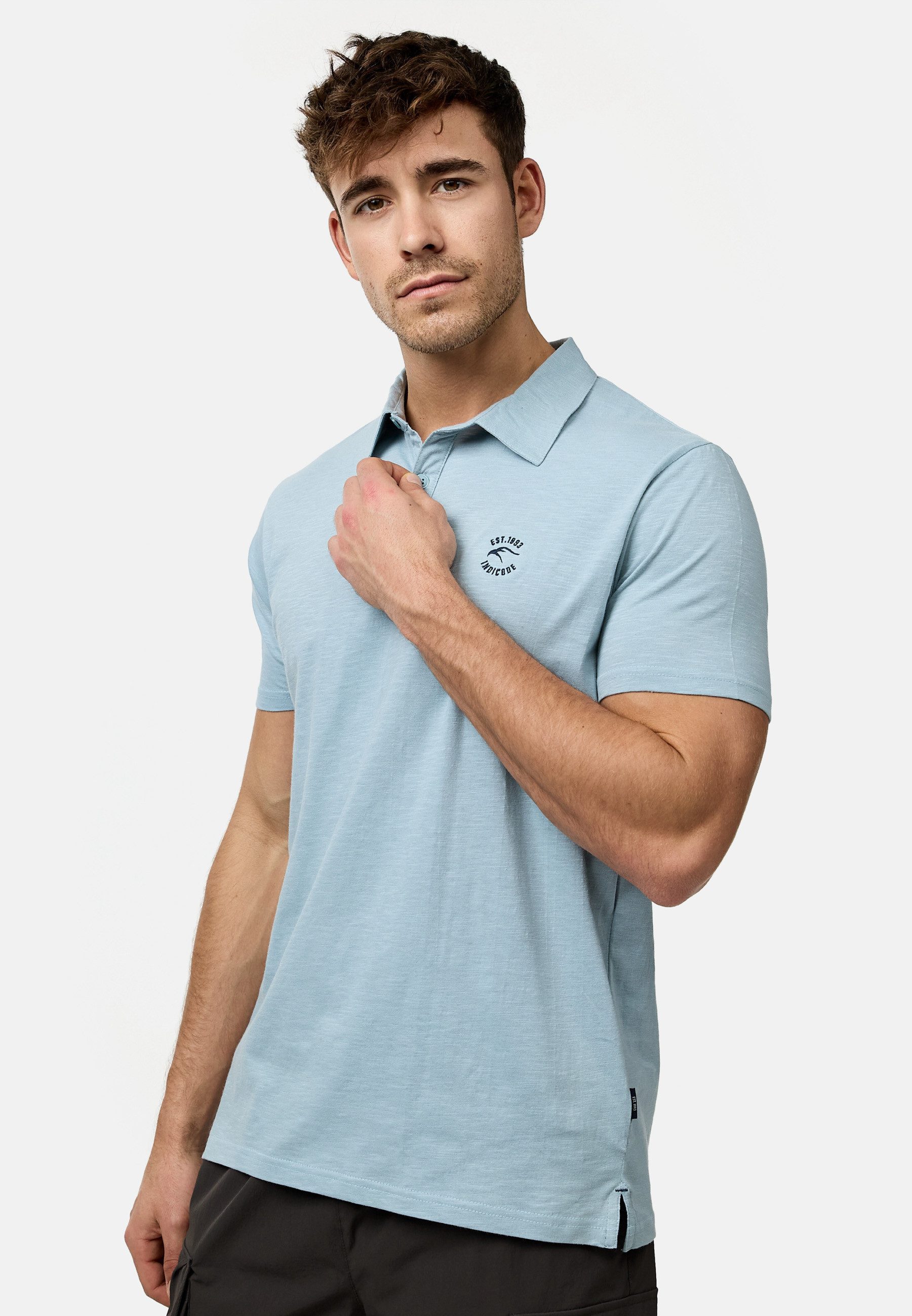 Indicode Poloshirt Herren INEddard Polo Shirt Herrenshirt Poloshirt aus 100% Baumwolle