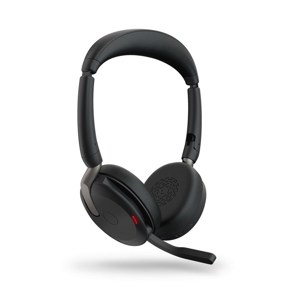 Jabra Evolve2 65 Flex UC Kopfhörer (Active Noise Cancelling (ANC), Bluetooth,  Stereo USB-A), Die 28 mm Lautsprecher liefern erstklassigen Klang