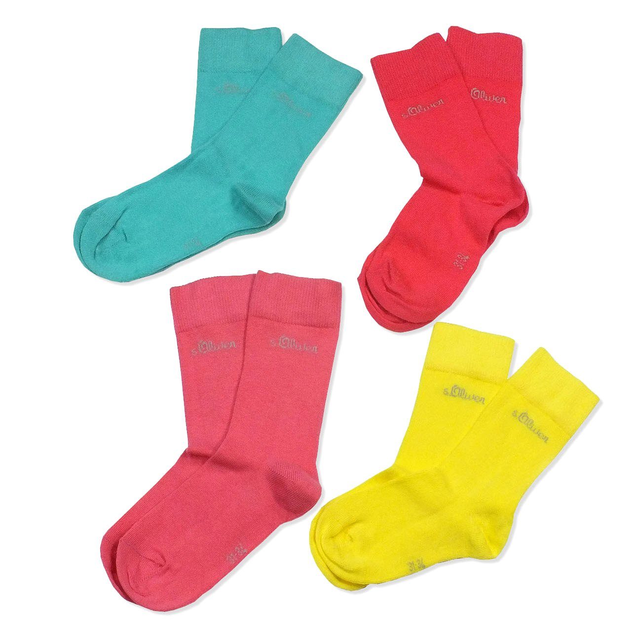 Langsocken Kinder & Socken, calypso mit s.Oliver Kindersocken (Packung, Baumwolle, Mädchen S20205 Jungen 4 Paar) 72 4-Paar,