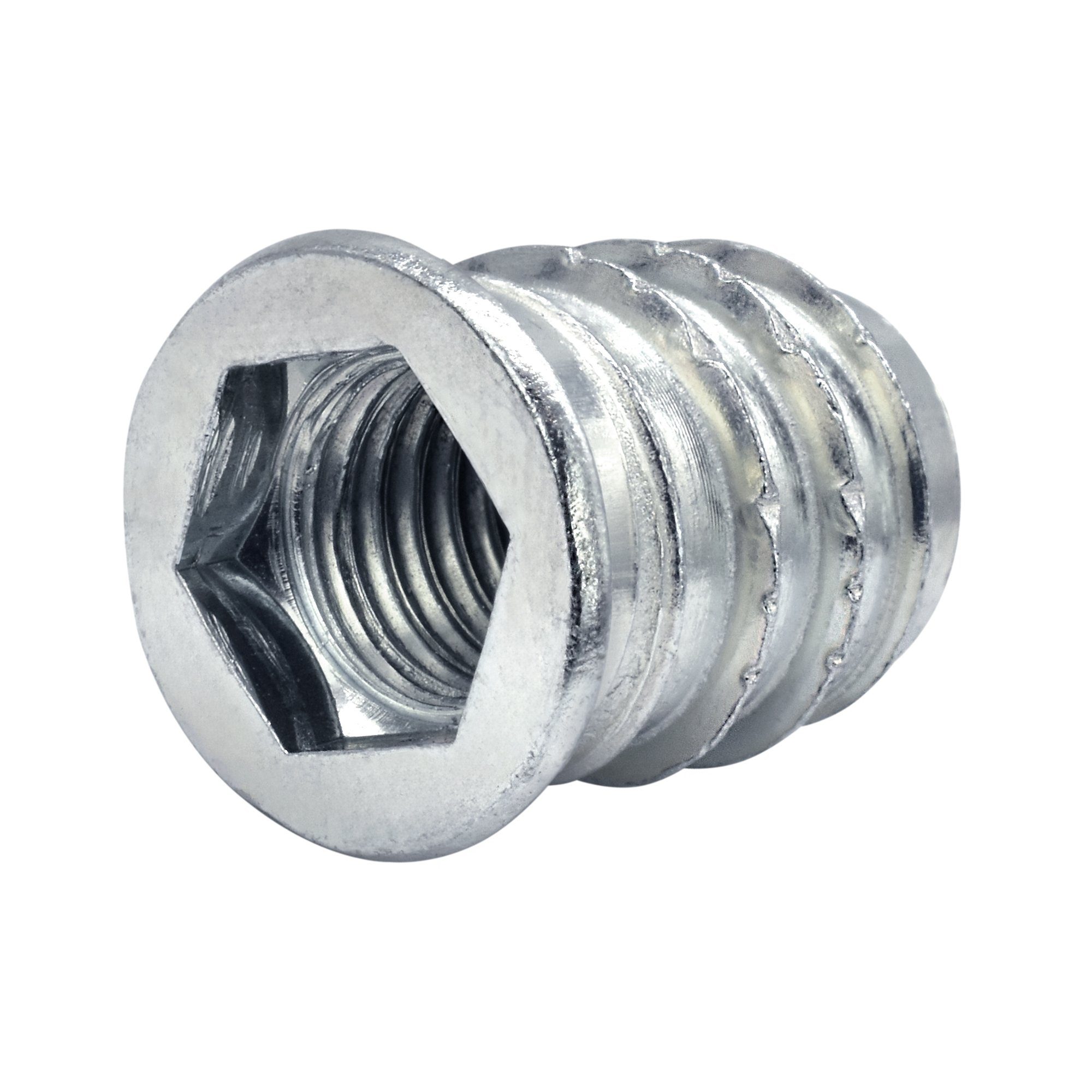 Prima-Online Gewindemuffe Gewindemuffe Einschraubmuffen Einschraubmutter Innensechskant M10, (10-St)