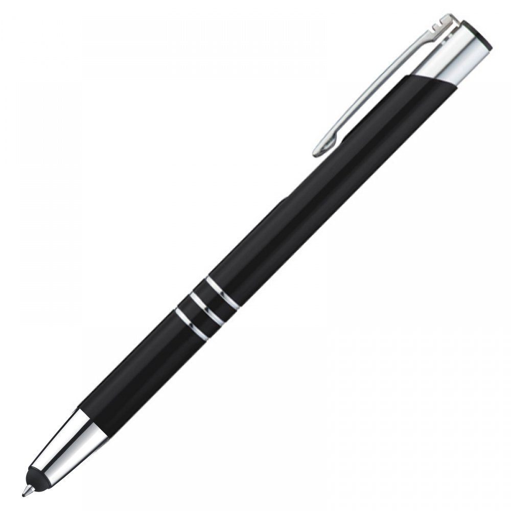 Livepac Office Kugelschreiber Touchpen Kugelschreiber aus Metall / Farbe: schwarz