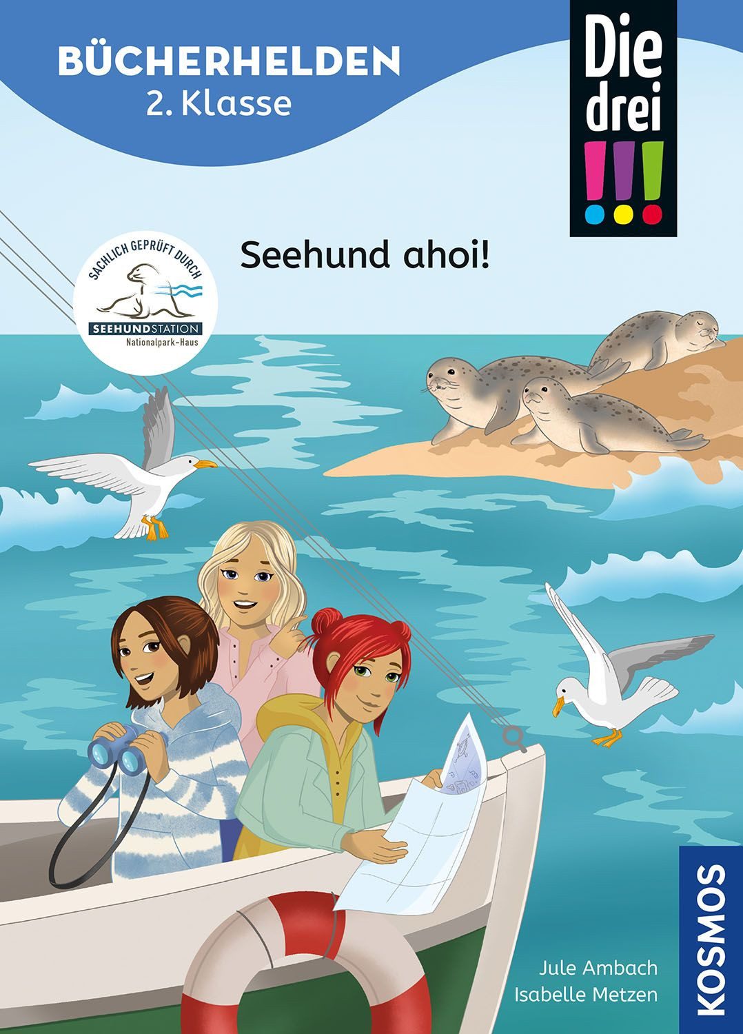 Die drei !!!, Bücherhelden 2. Klasse, Seehund ahoi! / Jule Ambach, Gut lesen können - Kinderbuch für Erstleser ab 7 Jahren - Spannende Detektivgeschichten mit Kim, Franzi und Marie