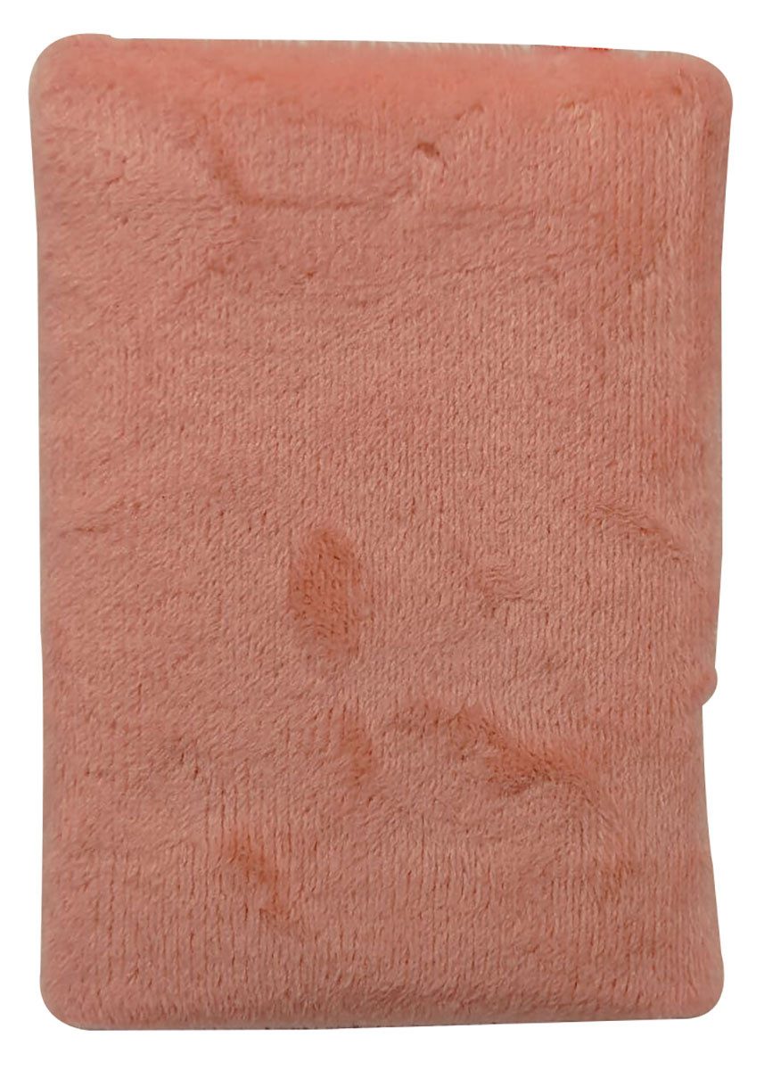 Hello Kitty Notizbuch Hello Kitty Mini-Notizbuch, Notizheft mit Plüsch-Cover, rosa, Glitzer