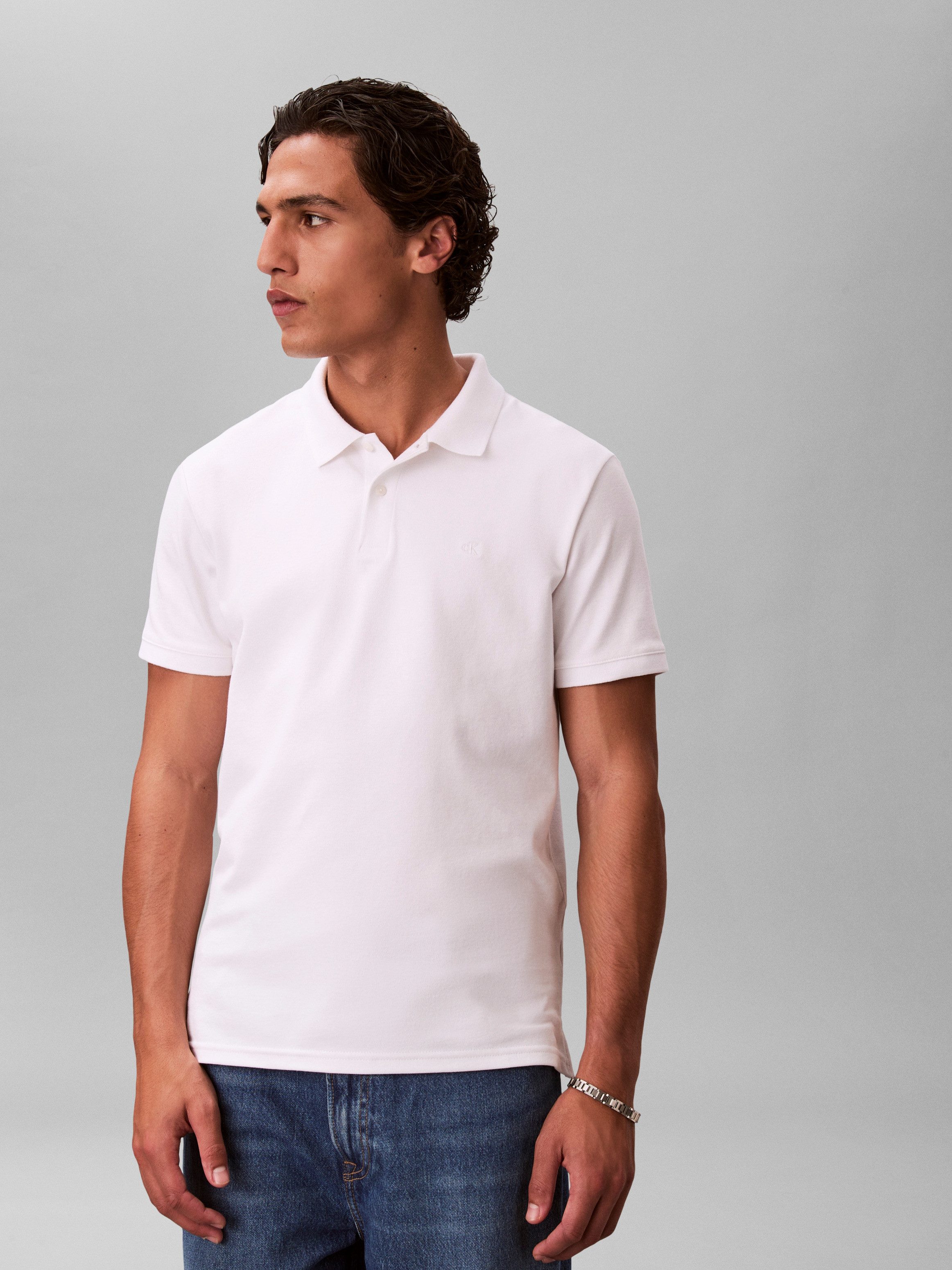 Poloshirt SS SLIM REFINED PIQUE POLO