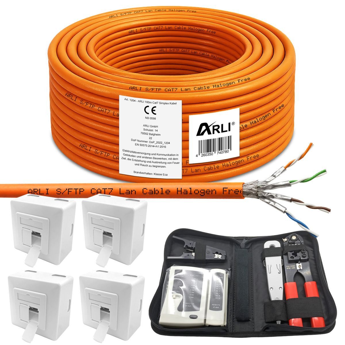 ARLI Installationskabel, RJ45, RJ45 (10000 cm)
