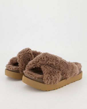 UGG Damen Pantoletten FUZZ SUGAR CROSS SLIDE Pantolette