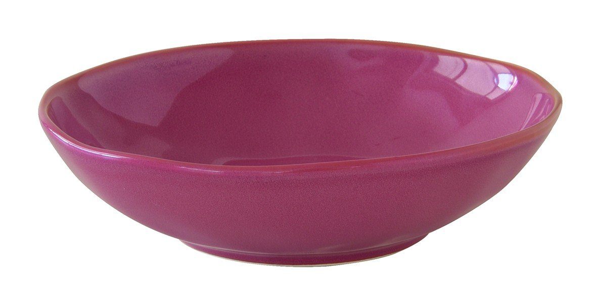 easylife Suppenteller Interiors, 600ml H:5cm max. D:19cm Pink Porzellan, Höhe Füllmenge 5cm, Durchmesser Maße: 19cm