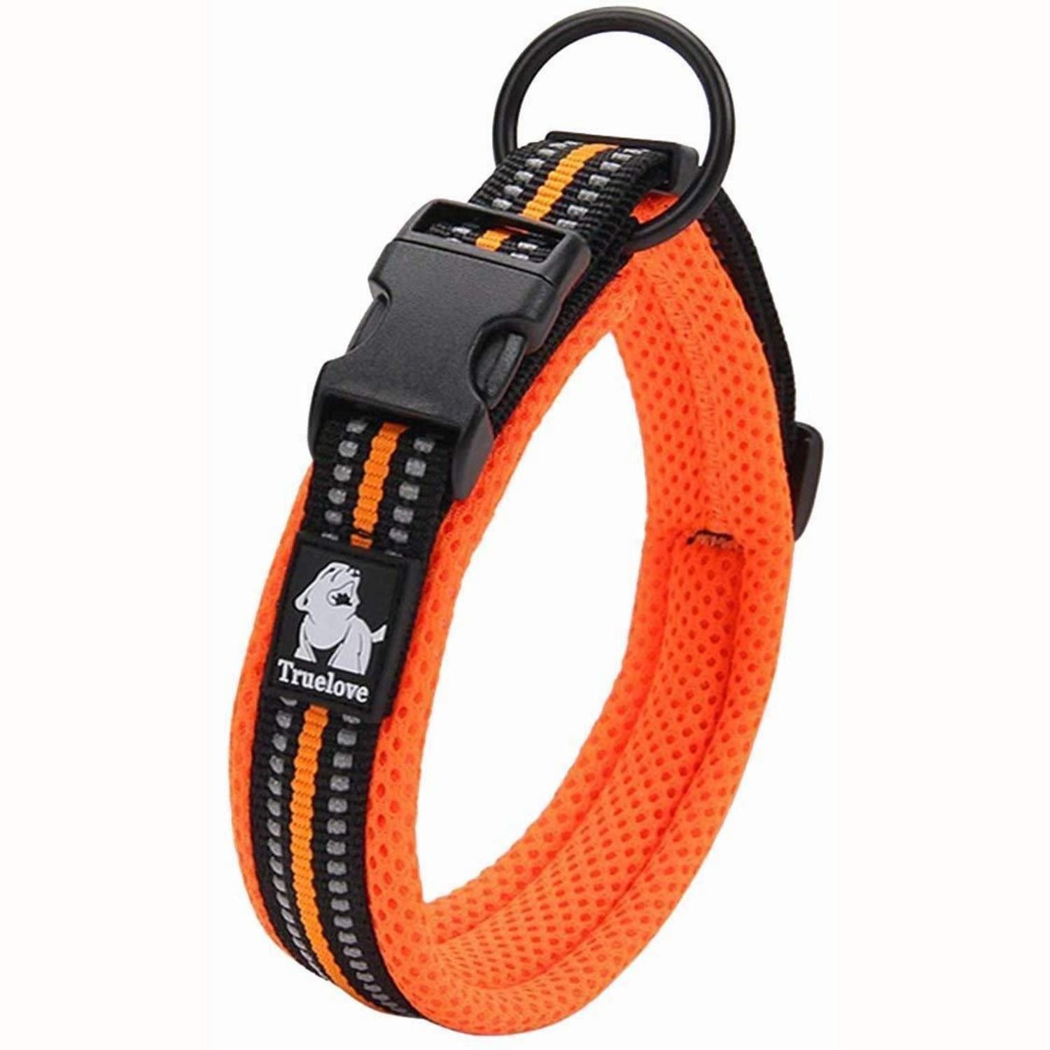 LuxusKollektion Hunde-Halsband Hundehalsband Reflektierend 2XS Orange