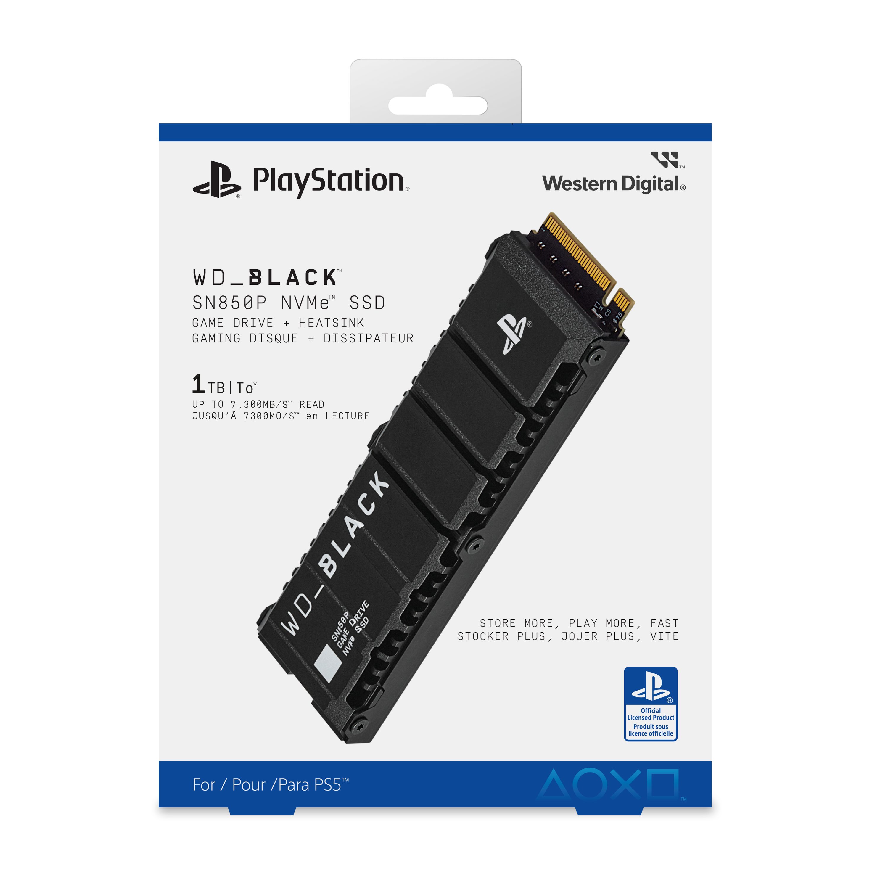 WD_Black SN850P interne SSD (1 TB), NVMe SSD, mit Heatsink