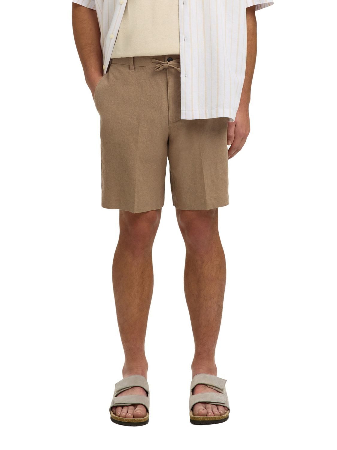 SELECTED HOMME Bermudas SLMREGULAR-LEROY LINEN aus Leinenmix
