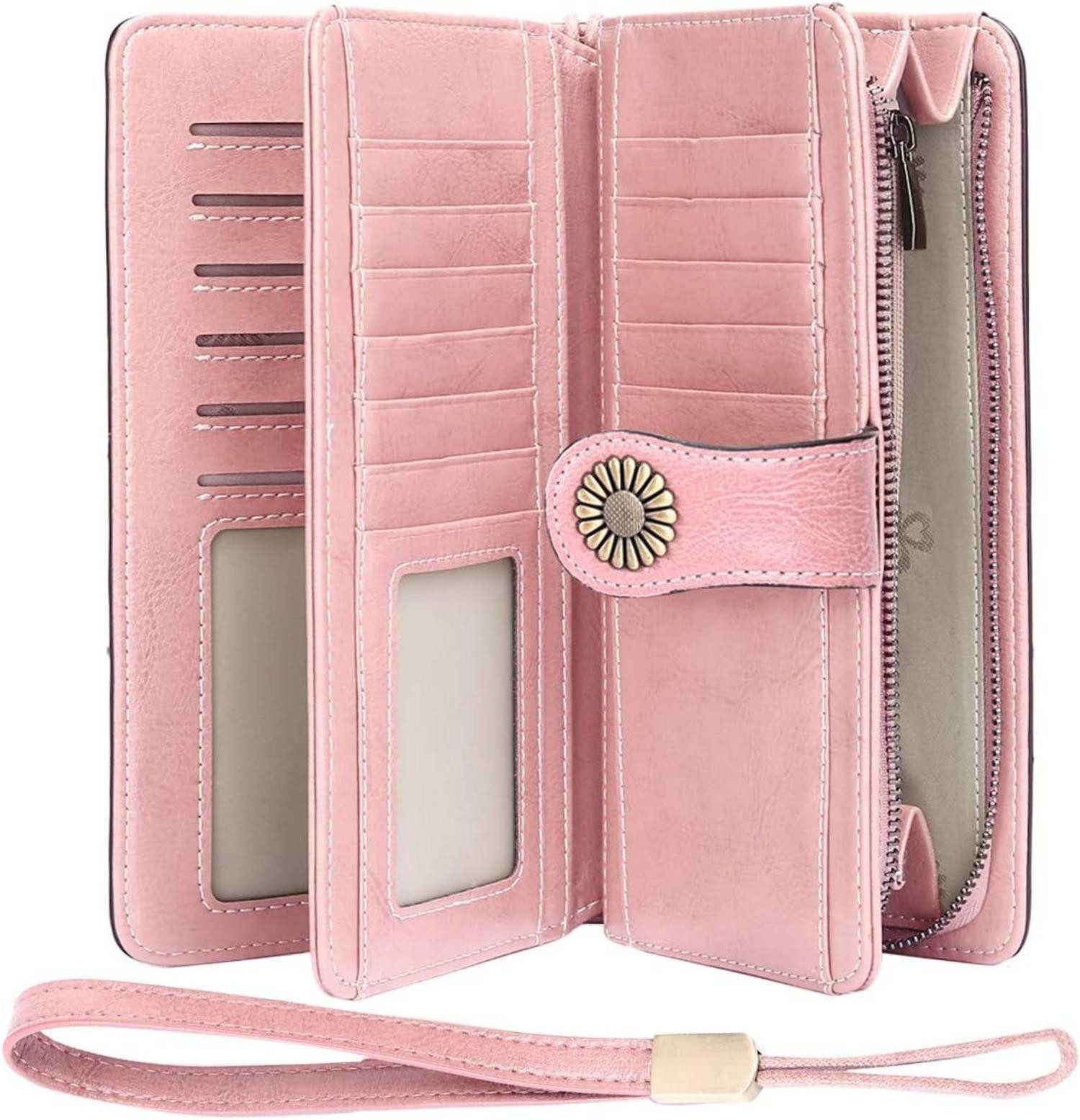 LuxusKollektion Clutch Geldbörse Damen Leder RFID günstig online kaufen